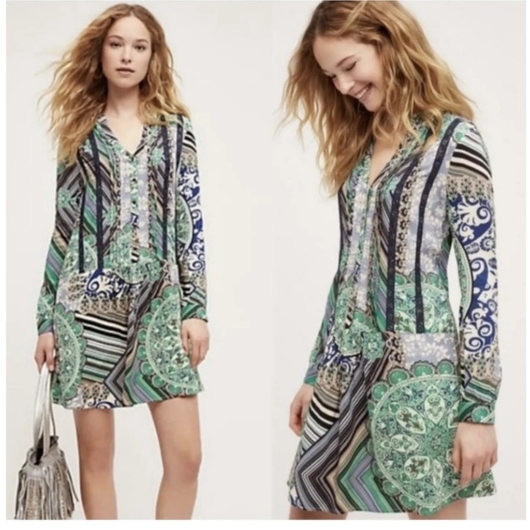 Anthropologie Dresses & Skirts - Anthropologie TINY Caviana Paisley Shirt Dress